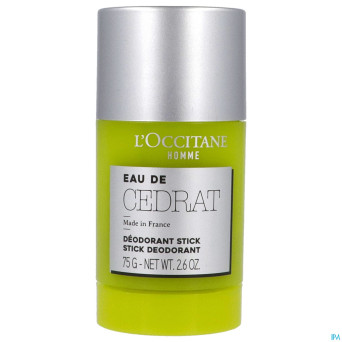 L'occitane homme cedrat deodorant stick    75g