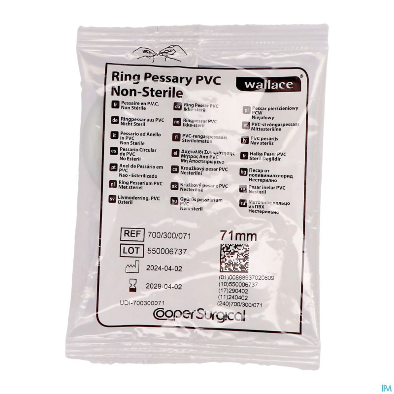 Portex pessaire vinyl  71mm 1