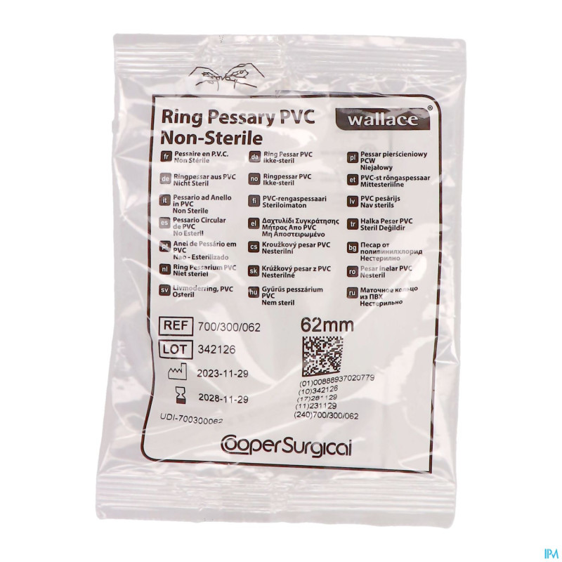 Portex pessaire vinyl  62mm 1