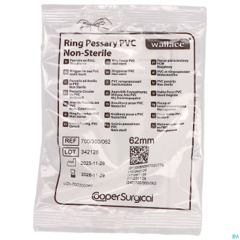 Portex pessaire vinyl  62mm 1