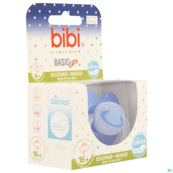 Bibi sucette dental glow basic care    +16m