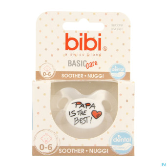 Bibi sucette dental maman papa basic care    0- 6m