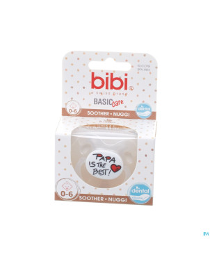 Bibi sucette dental maman papa basic care    0- 6m