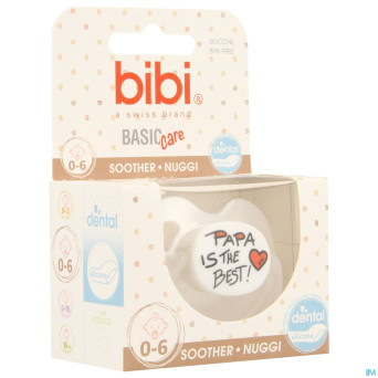 Bibi sucette dental maman papa basic care    0- 6m