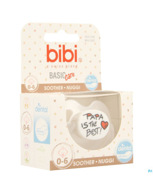 Bibi sucette dental maman papa basic care    0- 6m