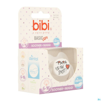 Bibi sucette dental maman papa basic care    6-16m