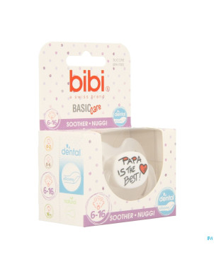 Bibi sucette dental maman papa basic care    6-16m