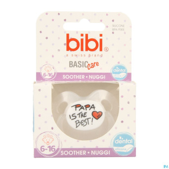 Bibi sucette dental maman papa basic care    6-16m