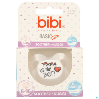 Bibi sucette dental maman papa basic care    6-16m