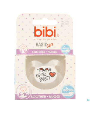 Bibi sucette dental maman papa basic care    6-16m