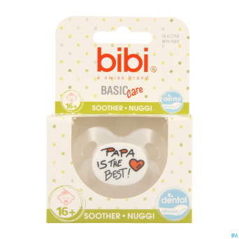 Bibi sucette dental maman papa basic care    +16m