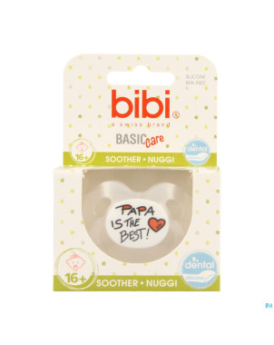 Bibi sucette dental maman papa basic care    +16m