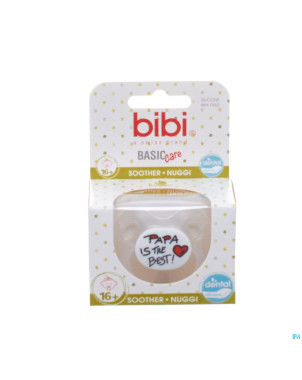 Bibi sucette dental maman papa basic care    +16m