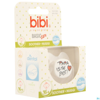 Bibi sucette dental maman papa basic care    +16m