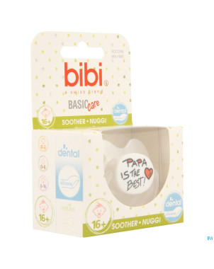 Bibi sucette dental maman papa basic care    +16m
