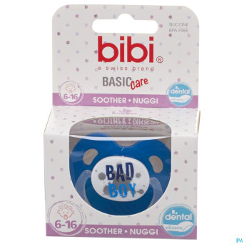 Bibi sucette dental bad boy queen basic care 6-16m