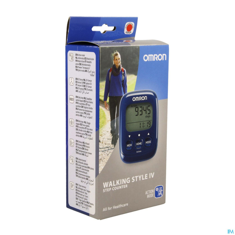 Omron walking style iv podometre bleu