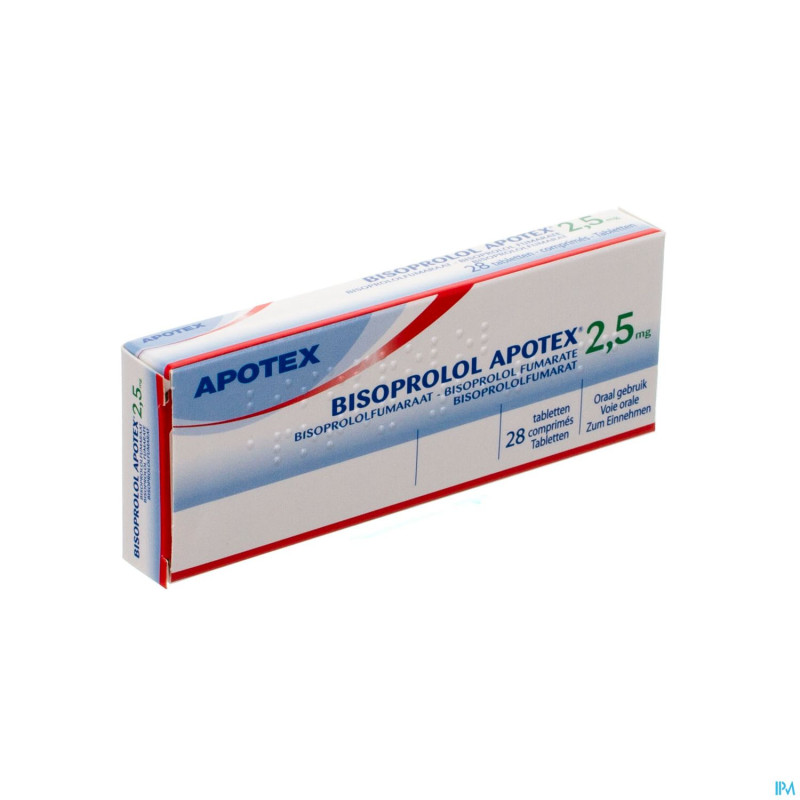 Bisoprolol apotex 2,5 mg comp  28