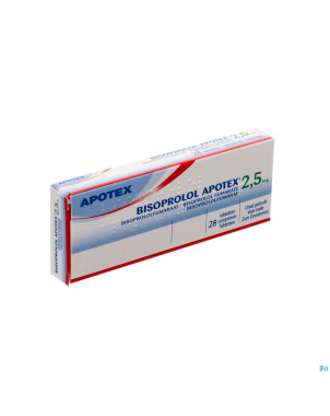 Bisoprolol apotex 2,5 mg comp  28