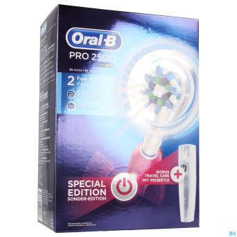 Oral b pro 2500 cross action pink