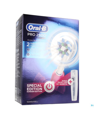 Oral b pro 2500 cross action pink