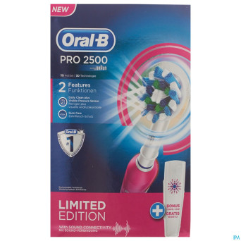 Oral b pro 2500 cross action pink
