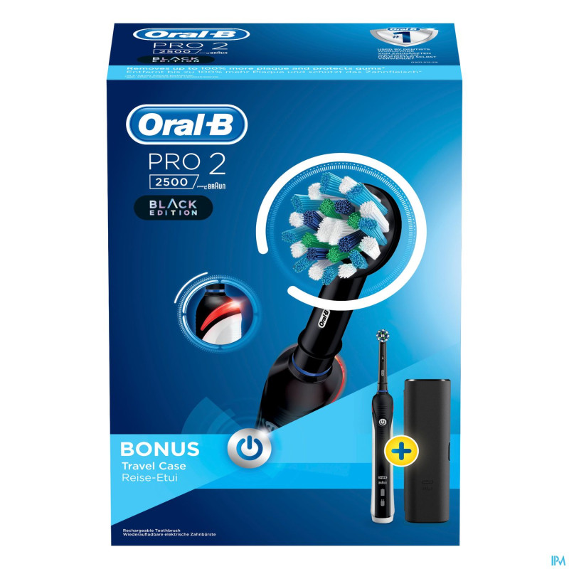 Oral b pro 2500 cross action black