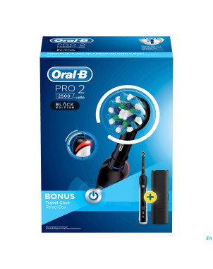 Oral b pro 2500 cross action black