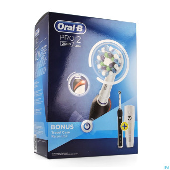 Oral b pro 2500 cross action black