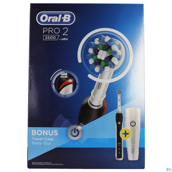 Oral b pro 2500 cross action black