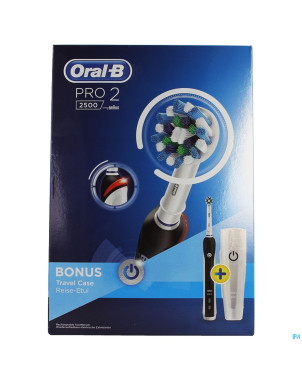 Oral b pro 2500 cross action black