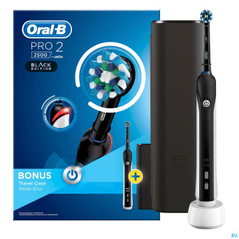 Oral b pro 2500 cross action black