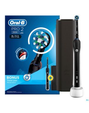 Oral b pro 2500 cross action black