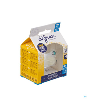 Difrax sucette natural 0-6m nuit