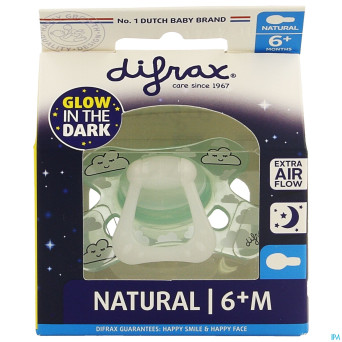 Difrax sucette natural 6m+ nuit
