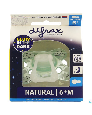 Difrax sucette natural 6m+ nuit