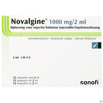 Novalgine im/iv 1000mg/2ml amp. 12