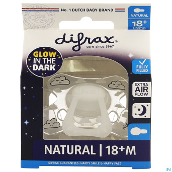 Difrax sucette natural 18m+ nuit