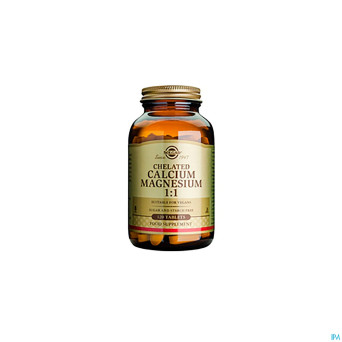 Solgar chelated calcium magnesium 1:1    comp 120