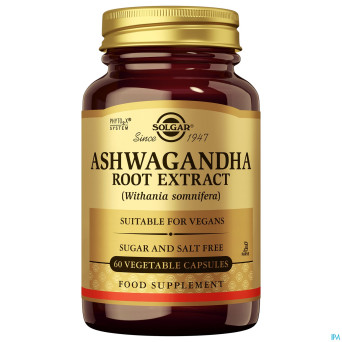 Solgar ashwagandha root extract    v-caps  60