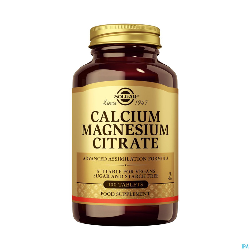 Solgar calcium magnesium citrate    comp 100