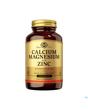 Solgar calcium magnesium plus zinc    comp 100