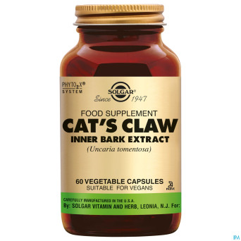 Cat's claw inner bark extr (gr. de chat) v-caps 60
