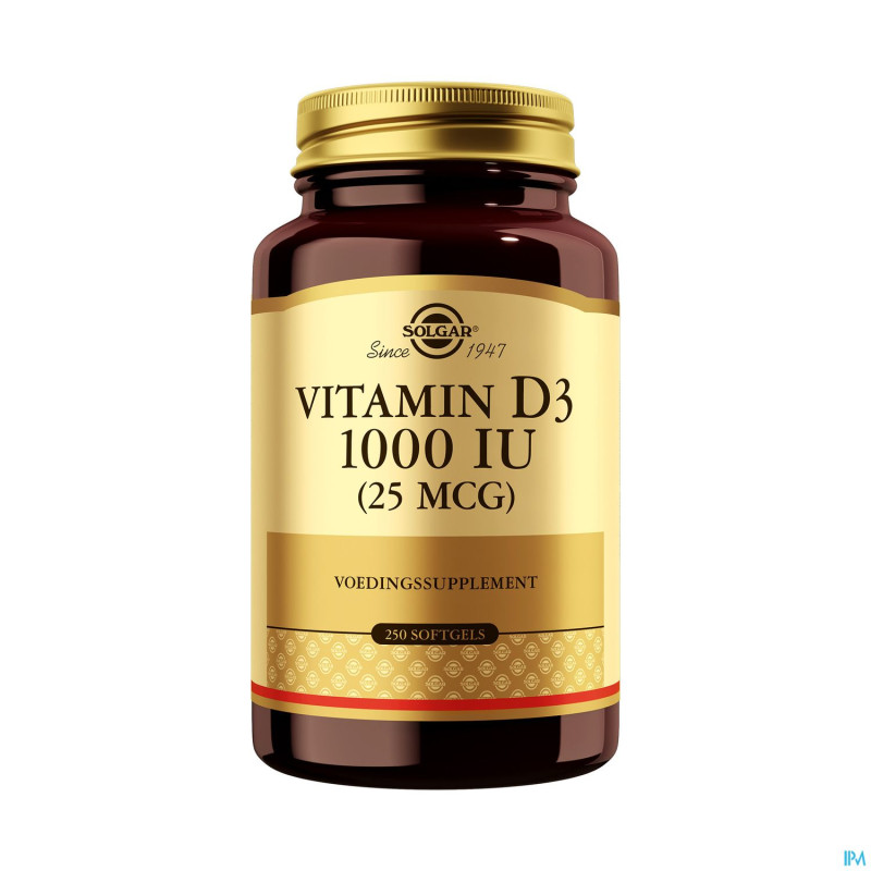 Solgar vitamin d-3 25mcg/1000iu    softgel 250