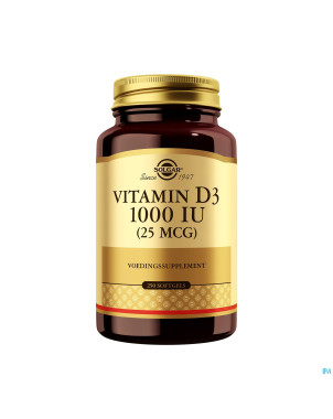 Solgar vitamin d-3 25mcg/1000iu    softgel 250