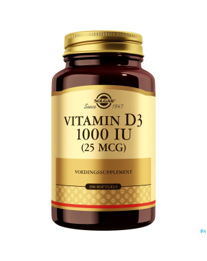 Solgar vitamin d-3 25mcg/1000iu    softgel 250