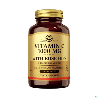 Solgar vitamin c rose hips    comp 100x1000mg