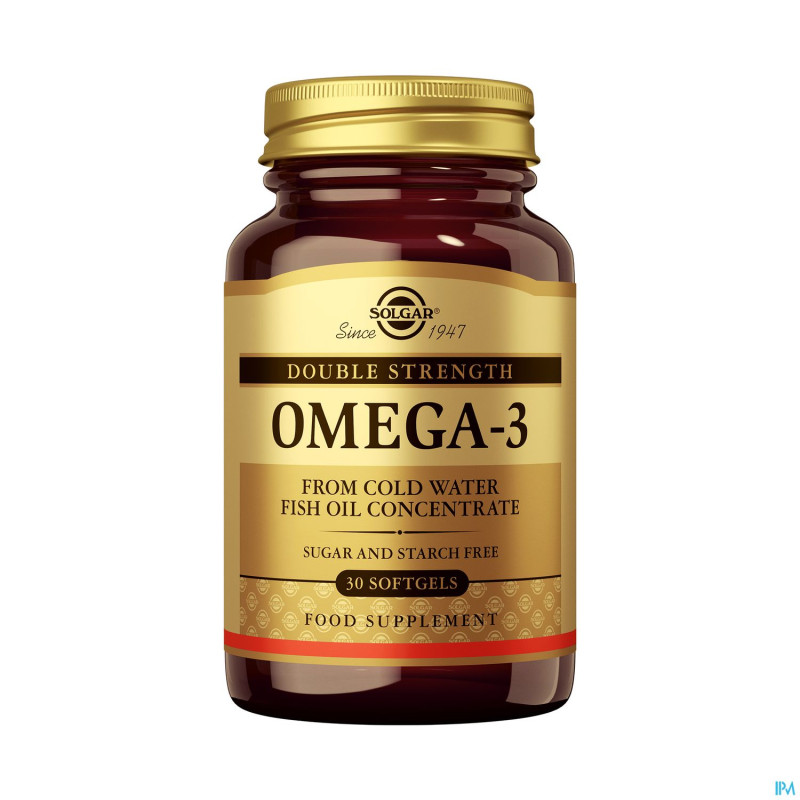 Solgar omega-3 double strength    softgel  30