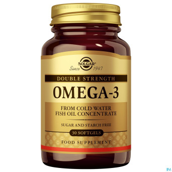 Solgar omega-3 double strength    softgel  30
