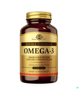 Solgar omega-3 double strength    softgel  60